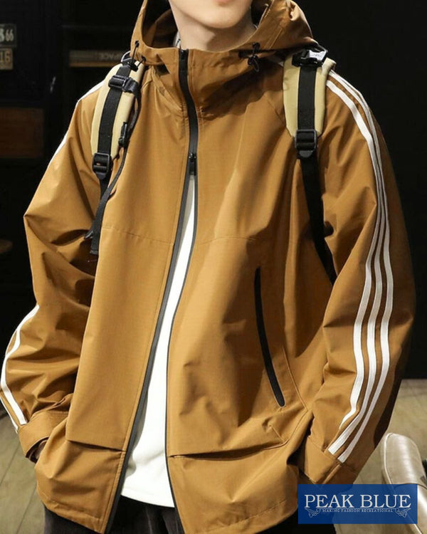 【BLUE LABEL】Hooded Rushing Loose Sports Jacket P0404